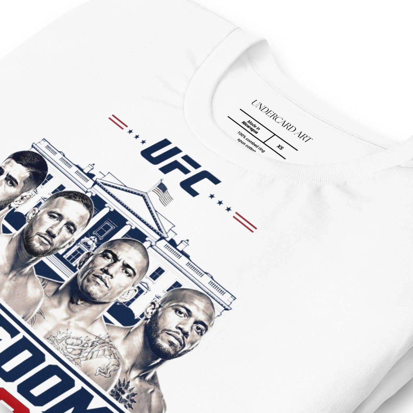 UFC Freedom 250 Graphic T Shirt Men MMA Fight Event Cotton Short Sleeve Sports Fan Casual Oversized Streetwear Tee Tops